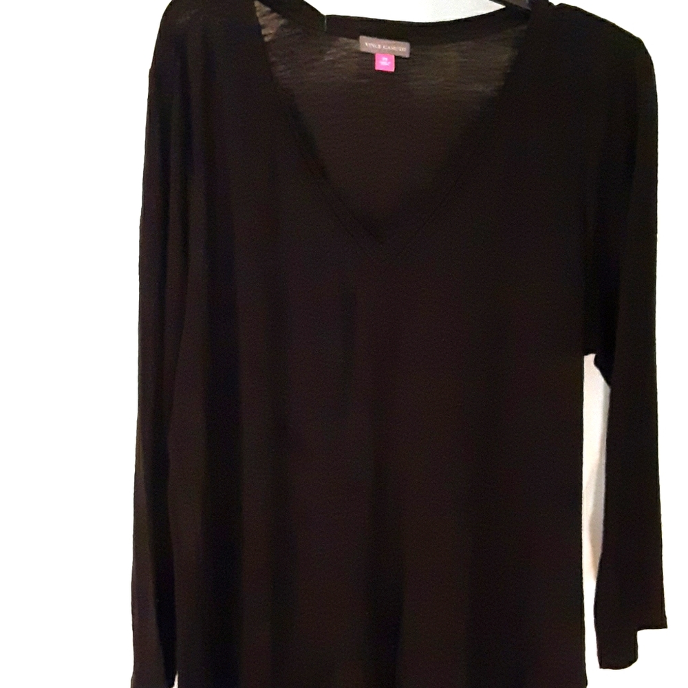 NWT Vince Camuto 2x Long Sleeve V-neck Tunic Top